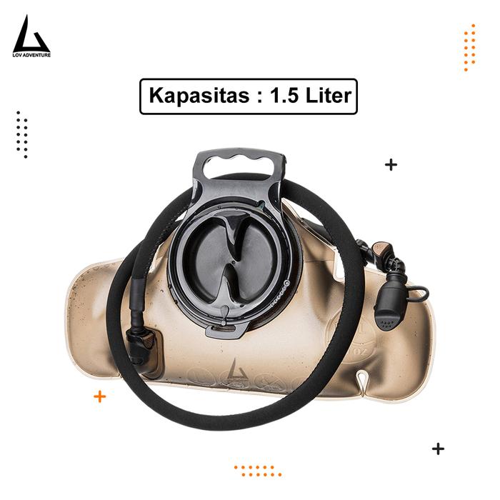 Gambar Kantong Air Minum Olahraga Sepeda Hiking Lari / Water Bladder Camping  BFA Free 1.5 – 2L _Outdoor Water Bag - 1.5 Liter dari LOV Adventure undefined Tokopedia