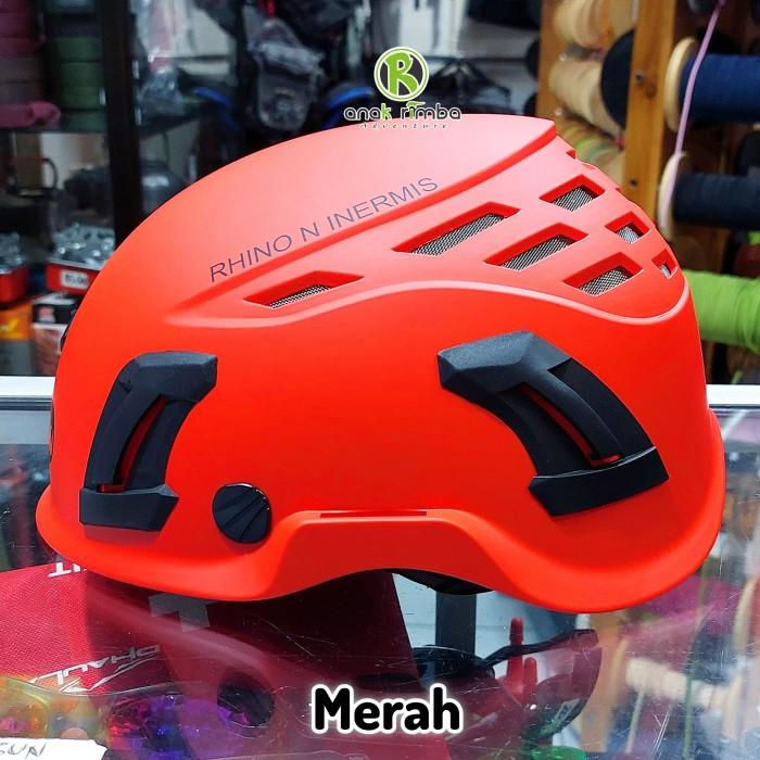 Gambar HELM RHINO N INERMIS DEWASA HELM SAFETY HELM PANJAT HELM CAVING HELM RESCUE HELM ADVENTURE - Merah dari anak rimba adv pusat undefined Tokopedia