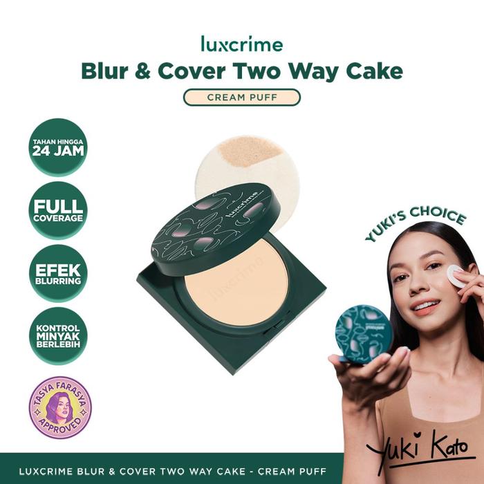 Gambar Luxcrime Blur & Cover Two Way Cake Twc 8,5 Gr | Mini Size 4,5 Gr | Refill 8,5 Gr - CREAMPUFF, 8,5g [FULL] dari rossa store official undefined Tokopedia
