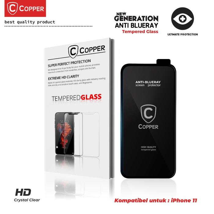 Gambar COPPER TG BLUERAY HD Kompatibel Untuk IPHONE 11 Series |Pro|Pro Max - Anti Gores Premium Layar Tempered Glass New Gen | Screen Protector #TGBHDCM - IP 11 dari Copper.Medan Kota Medan Tokopedia