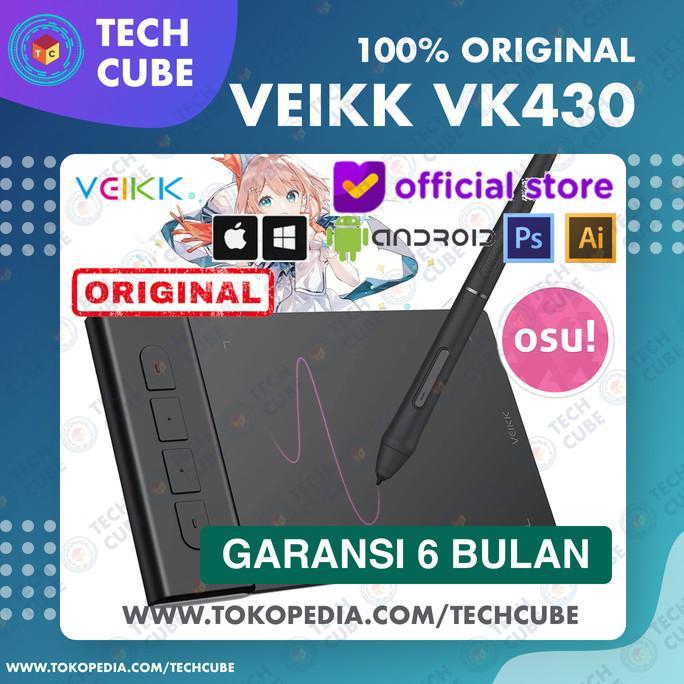 Gambar PROMO TERBATAS VEIKK VK430 DIGITAL GRAPHIC DRAWING PEN TABLET OSU ALTR S640 VK640 A30 TERMURAH - Tablet dari jonfant undefined Tokopedia
