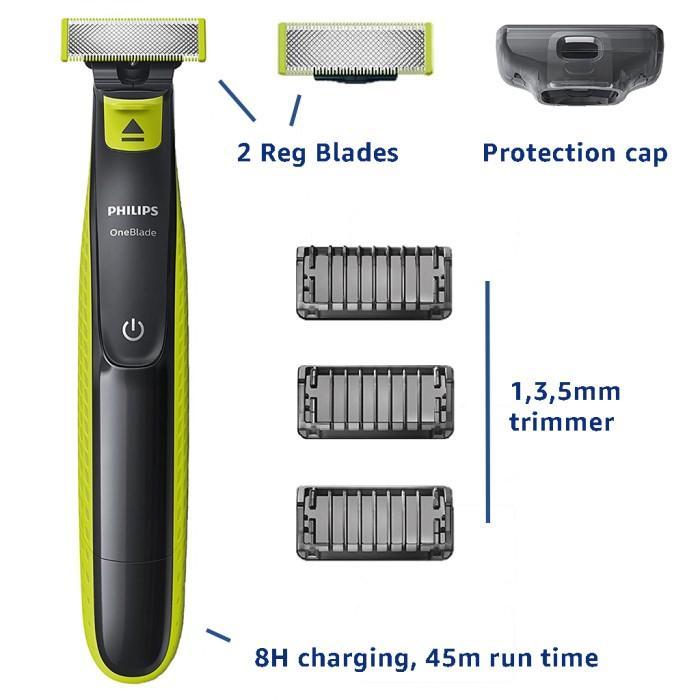 Gambar Promo / Terlaris Philips Norelco OneBlade Hybrid Trimmer Shaver, Alat Cukur Elektrik - QP2520 dari Grosir lampu store undefined Tokopedia