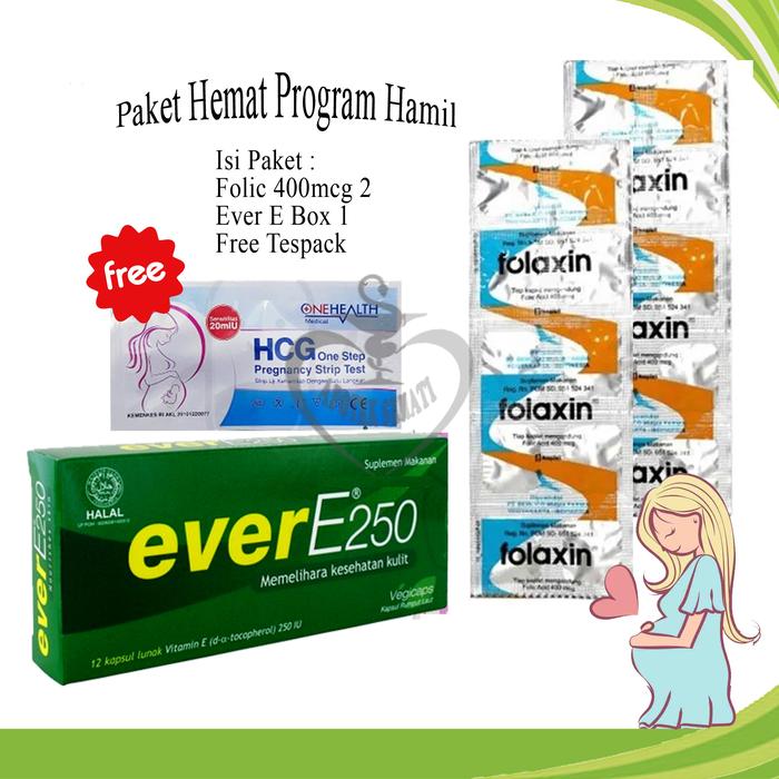 Gambar Promil Paket Program Hamil Ever-E Folavit Suplemen Nutrisi Kehamilan - Promil C dari APOTEK SEHATI undefined Tokopedia