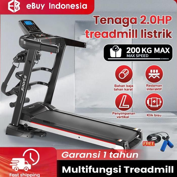 Jual Treadmill Elektrik Alat Fitness Latihan Gym Equipment Running