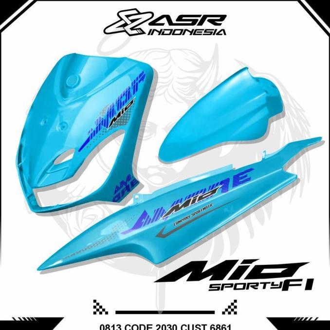 Gambar STRIPING MIO URBAN MIO SPORTY THAILAND LAMA SMILE GARNIS STICKER STOCK - MSO1605 BIRU dari YOU MOTOR undefined Tokopedia