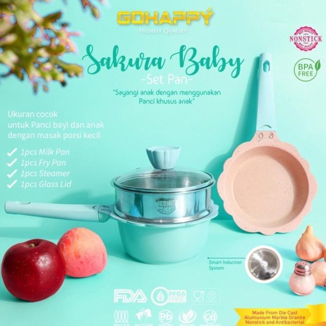 Gambar PROMO TERBATAS PANCI SET BAYI MPASI 1 SET BLACK GRANIT ASLI MAYBA FLOWER BALITA PAN TERMURAH - TOSCA dari Jaya-agung id undefined Tokopedia