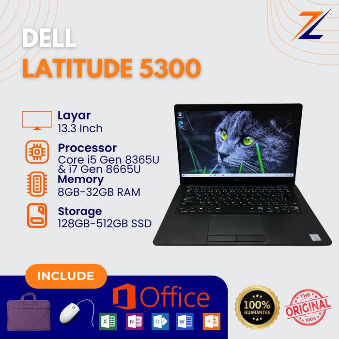 Jual Laptop Dell Latitude 5300 i5 Gen 8365U i7 Gen 8665U Ram 8GB