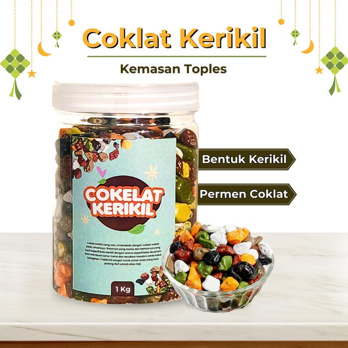 Gambar Coklat Kerikil 1 Kg / Coklat batu 100% Original dari Grosir Alkahfi Store undefined Tokopedia