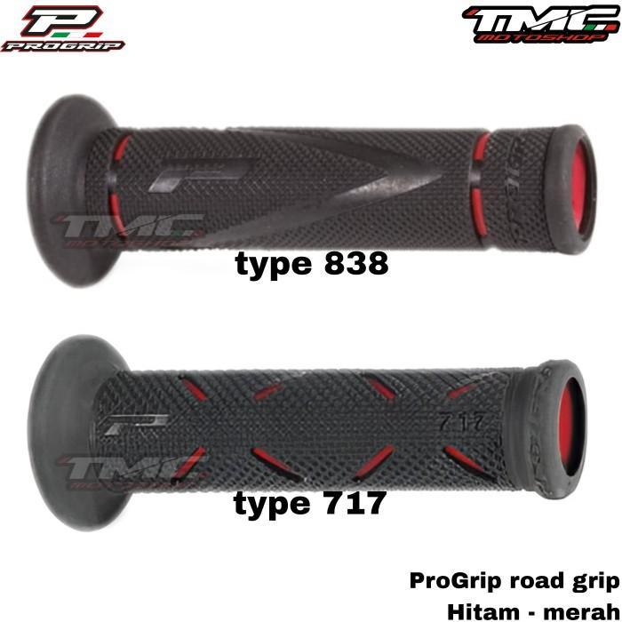 Gambar Progrip Pro Grip Italy 717 838 711 837 Road Grip Original - Hitam - merah, 837 open dari kimpoolShop undefined Tokopedia