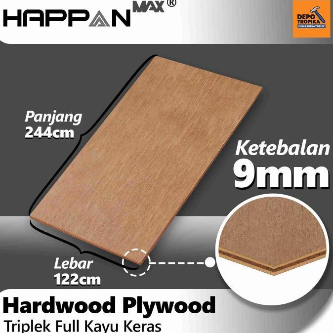 Gambar HAPPANMax – Hardwood Plywood | Alternatif Triplek Full Meranti, Kuat & Daya Tahan Tinggi - 9mm (122x244) dari Bangun Land undefined Tokopedia
