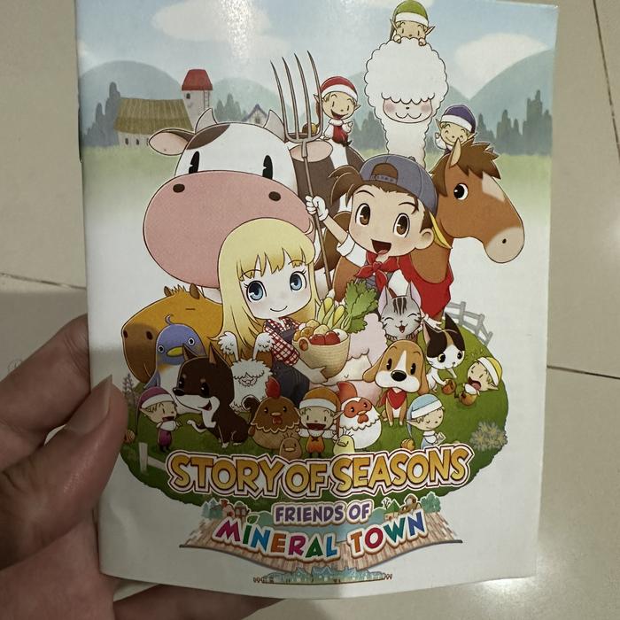 Sos Fomt Harvest Moon Friends Of Mineral Town Ps4 Jual Manual Book