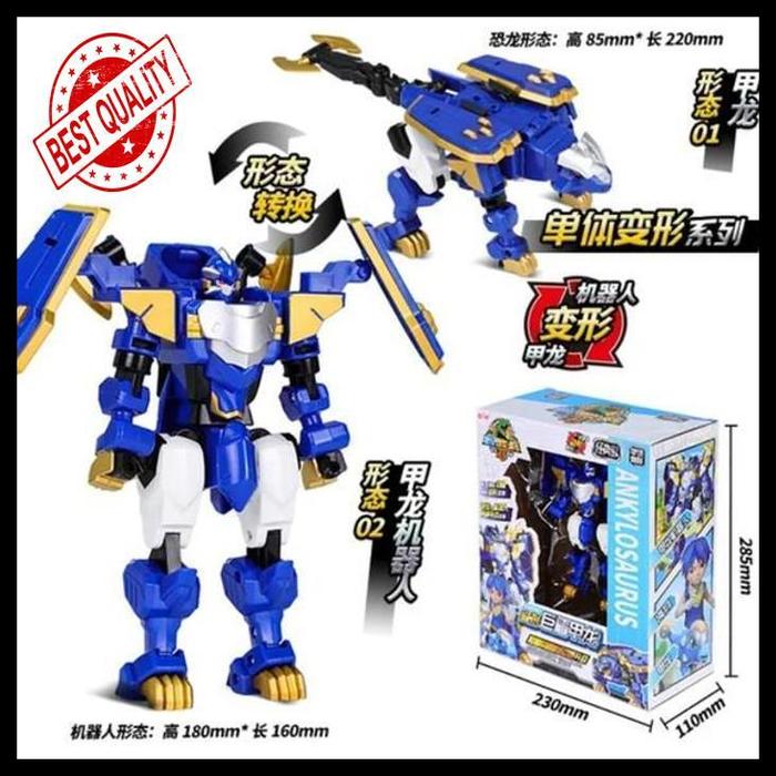 Gambar robot dragon fury mecha-bot battle chariot transformer dino toys best produk - Ankylosaurus dari Vana Official Store undefined Tokopedia