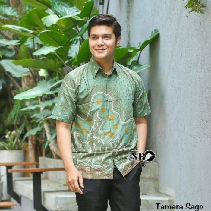 Gambar Baju Batik Lawasan Pria Hem Kemeja Lengan Pendek Modern Kualitas Mewah Original Premium Terbaru Murah Terlaris Motif Kekinian Kombinasi Polos Seragam Kantor Guru Formal Tradisional New Arrival Distro Kameja Batik Pria Lengan Pendek Size M-L-Xl-Xxl - INARA sage, L dari cowokabies undefined Tokopedia