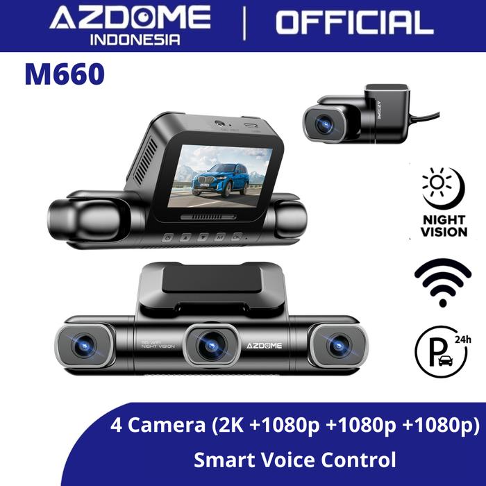 Azdome M660 Camera Dashcam 4K Dash Cam Car Kamera Mobil M660 24H - Main Image