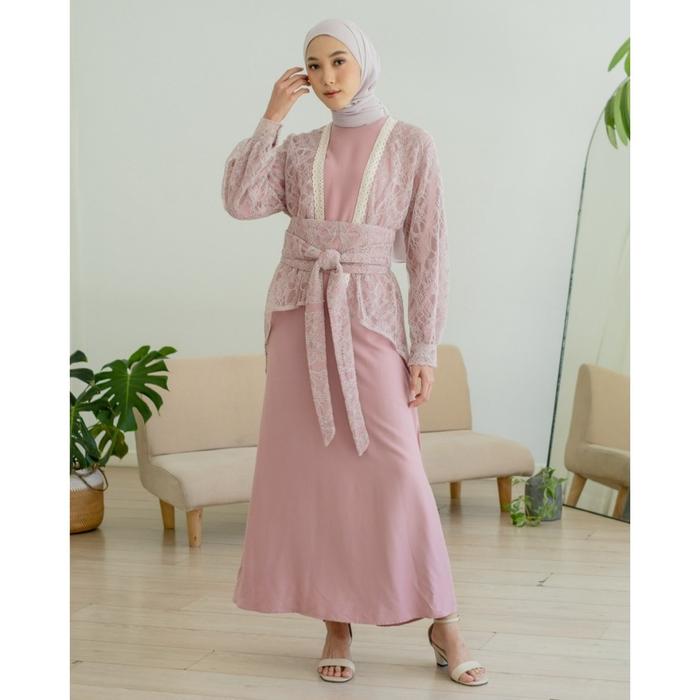 Gambar KAYLENA MAXI DRESS MYRUBYLICIOUS - DUSTY PINK dari MYRUBYLICIOUS COLLECTIONS undefined Tokopedia