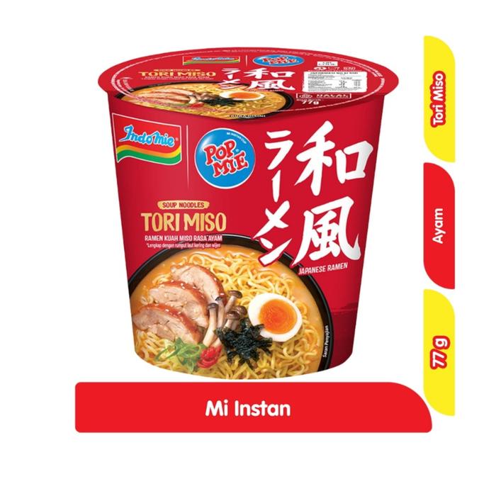 Gambar Pop Mie Mi Instan Premium Tori Miso Japanese Ramen Cup 77 gram dari Kyoo23 undefined Tokopedia