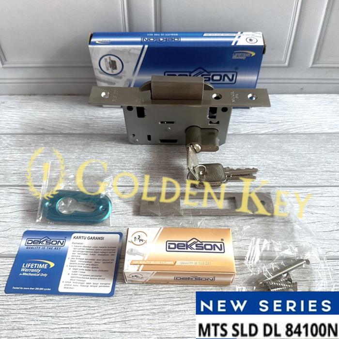Gambar Mortise Lock Sliding Dekkson Dekson MTS SLD DL 84100 Kunci Pintu Kayu - Lockcase DC60 dari GoldenkeyMK undefined Tokopedia