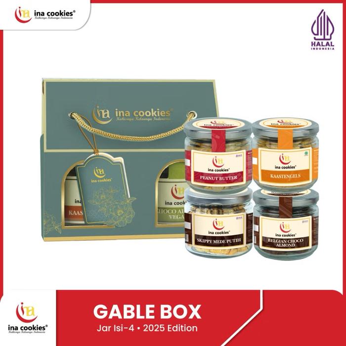Gambar Ina Cookies Hampers Gable Box Jar - 4 Jar dari RUN PRODUCTION undefined Tokopedia
