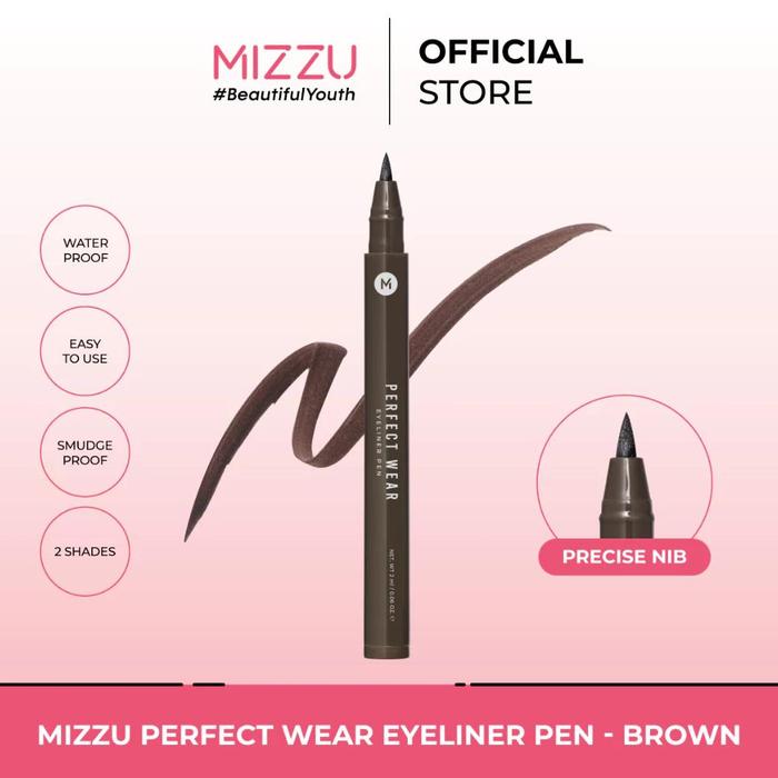 Gambar Mizzu Eyeliner Pen Perfect Wear - Eyeliner Spidol - Brown dari rossa store official undefined Tokopedia