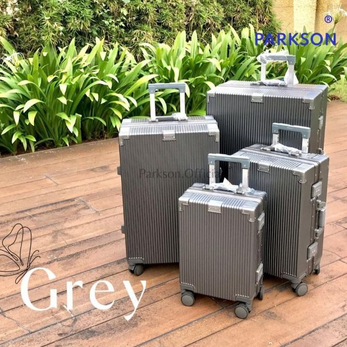 Gambar Koper PARKSON ZSK103 size 20-24-28 koper jumbo size cabin TSA lock - Grey, 20+24 dari fahriyaeni undefined Tokopedia