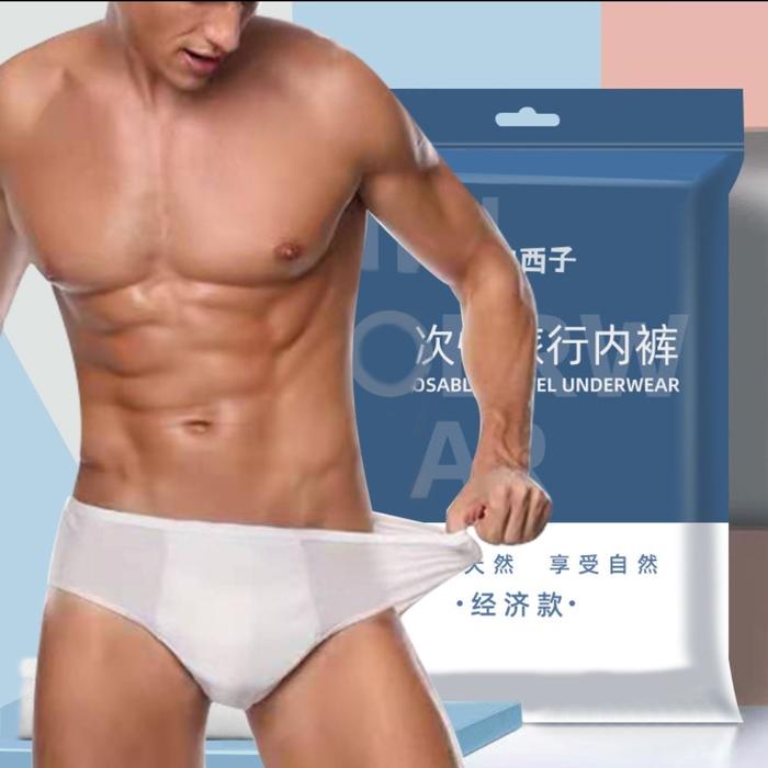 Gambar celana dalam laki laki sekali pakai ( 1 bungkus isi 5 pcs) - Putih, L dari I LOVE MAMI undefined Tokopedia