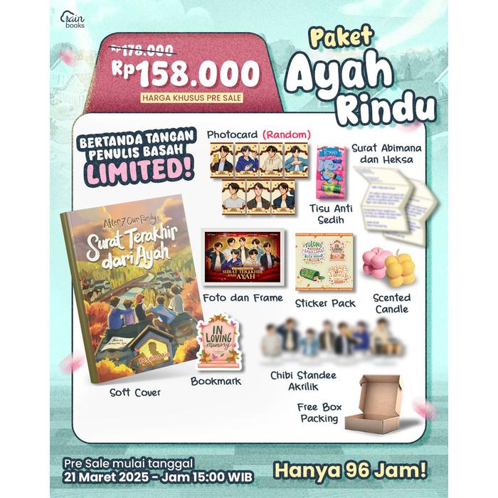 Gambar PRE ORDER - Buku Novel - After 7 Our Family (Surat Terakhir dari Ayah) - Kusdina - Rainbook - AYAH AKU RINDU dari BumifiksiJogjakarta Kab. Sleman Tokopedia