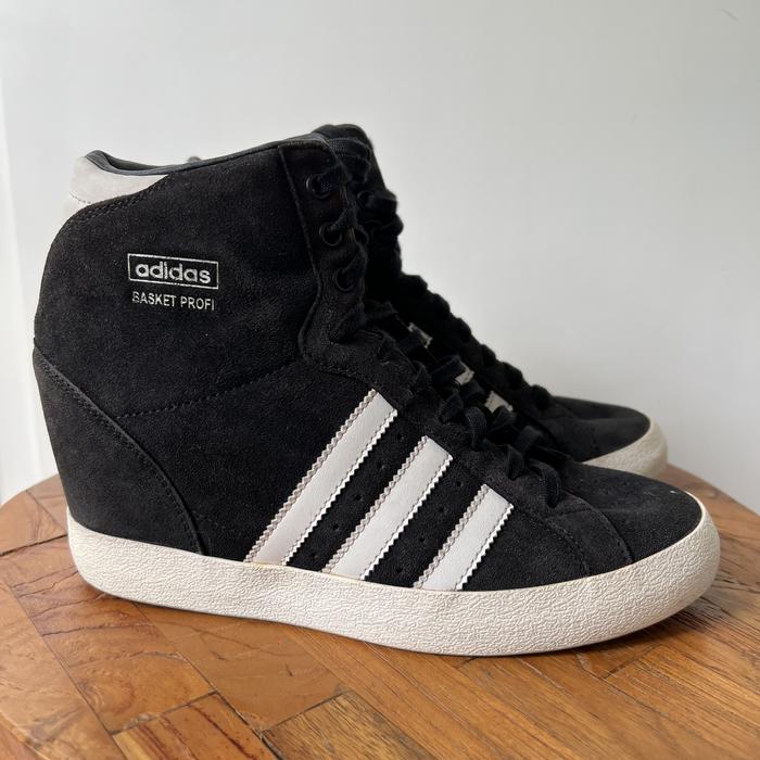 Navy Blue Hi Tops Adidas Preloved Adidas Basket Profi Hi Tops