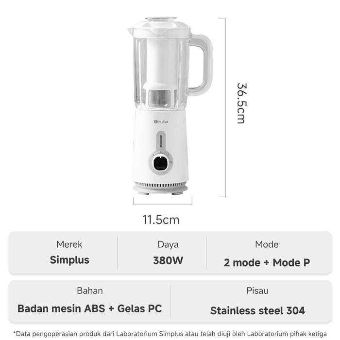Gambar Simplus Blender Multi-functional Juicer 250W Copper Motor 600ml Capacity - 1.25L 005 dari Stiker3 undefined Tokopedia