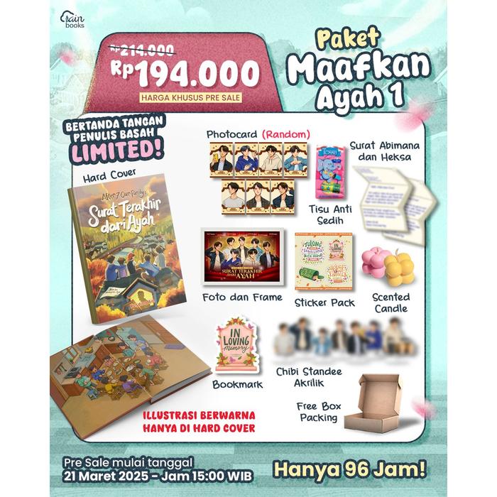 Gambar PRE ORDER - Buku Novel - After 7 Our Family (Surat Terakhir dari Ayah) - Kusdina - Rainbook - MAAFKAN AYAH 1 dari BumifiksiJogjakarta Kab. Sleman Tokopedia