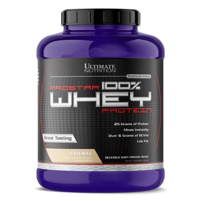Gambar Ultimate Nutrition Prostar Whey suplemen fitness / suplemen gym / suplemen protein penambah massa otot - Natural, 5.28 lbs dari Gurun Market undefined Tokopedia
