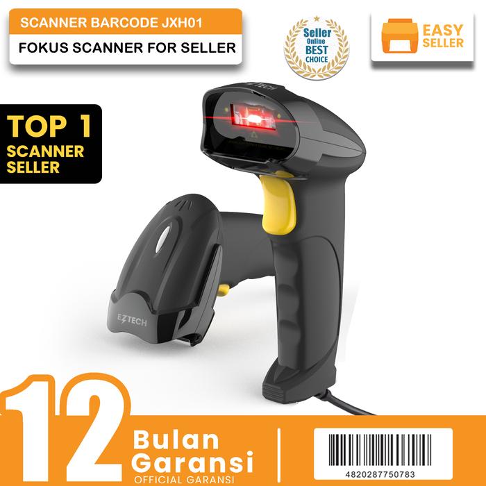 Gambar Barcode Scanner 1D & 2D Support Scanner kabel  Cocok Untuk Scan Barcode Produk Resi QRIS【EasySeller】 - 1D USB Kabel dari Easy Seller ID undefined Tokopedia