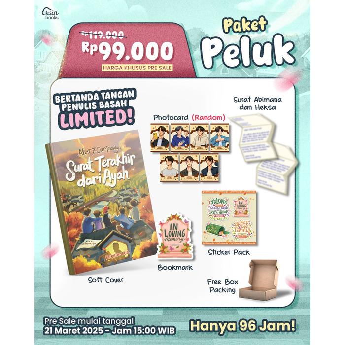 Gambar PRE ORDER - Buku Novel - After 7 Our Family (Surat Terakhir dari Ayah) - Kusdina - Rainbook - PELUK dari BumifiksiJogjakarta Kab. Sleman Tokopedia
