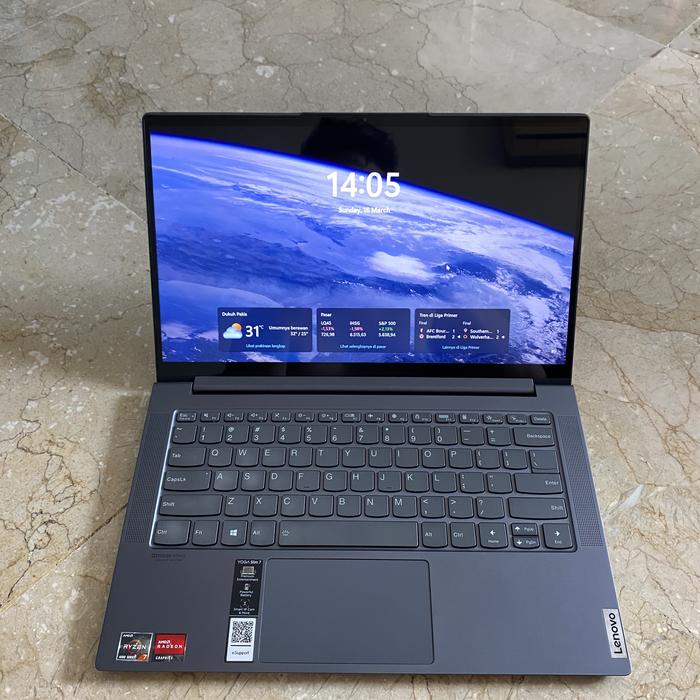 Jual Lenovo Yoga Slim Ryzen 4800U/RAM 16GB/ SSD 1TB/ WIN 10