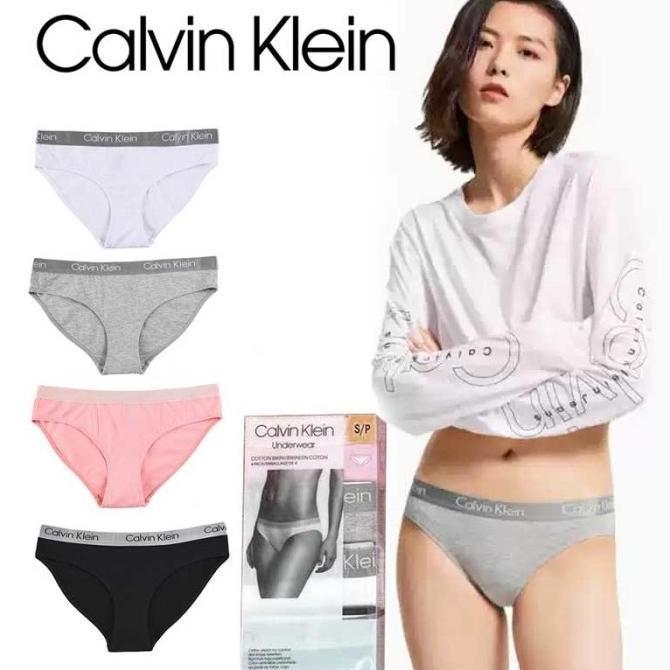 Gambar Promo / Terlaris 4PCS Asli Calvin Klein Celana Dalam Wanita CK Katun Premium Women Underwear - S dari dinapuspitasari undefined Tokopedia
