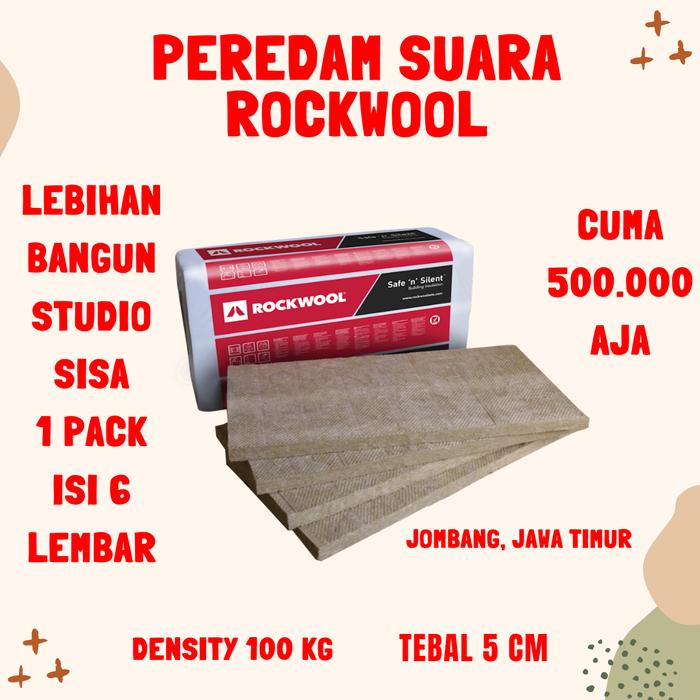 Gambar Rockwool D100 kg 5 cm / Peredam Suara dari Fjr Musik undefined Tokopedia
