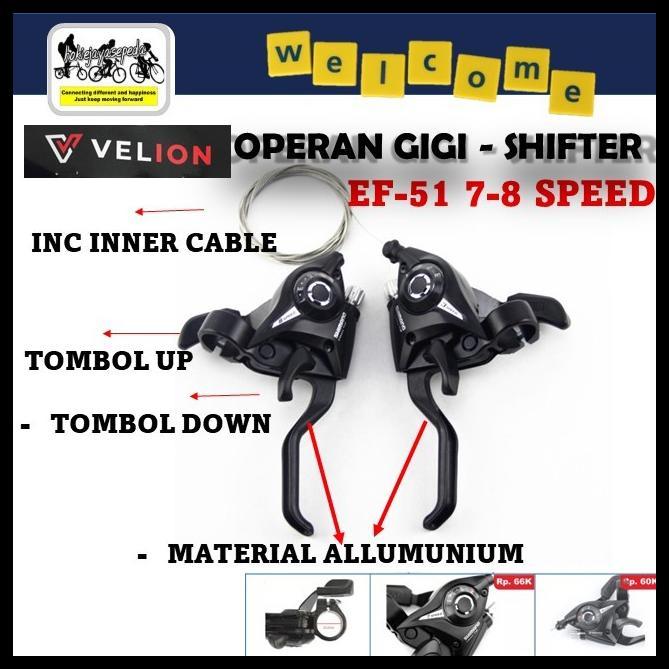 Gambar READY TERLARIS SHIFTER OPERAN SEPEDA GUNUNG 3X7 DAN 3X8 SPEED INDEX (1SET) INCLUDE INNER CABLE - 3 X 8 EF51 dari Haruka DT Store undefined Tokopedia