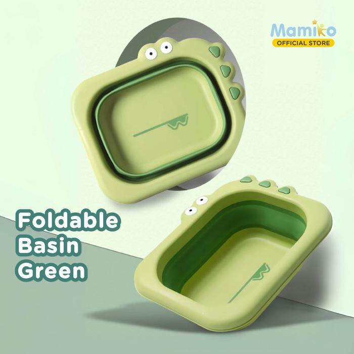 Gambar Mamiko Basin Lipat Crocodile Foldable Basin Kapasitas Besar Bahan PP & TPE Anti Bakteri Anti Jamur BPA Free 29x29x10cm - Green dari Mamiko Official Store Kota Administrasi Jakarta Utara Tokopedia