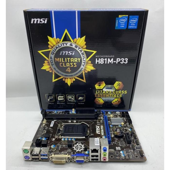 Motherboard Msi H81m-p33 Socket 1150
