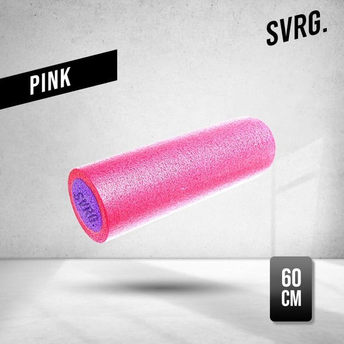 Svarga 30cm Spiky Foam Roller Massage Roller Smooth Pink, 60cm
