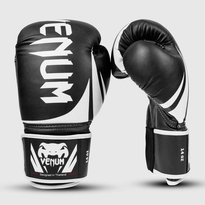 Gambar Sarung Tinju Boxing Glove Venum Challenger 2.0 Boxing Gloves – Black/White - 12oz dari Reiya Sports undefined Tokopedia