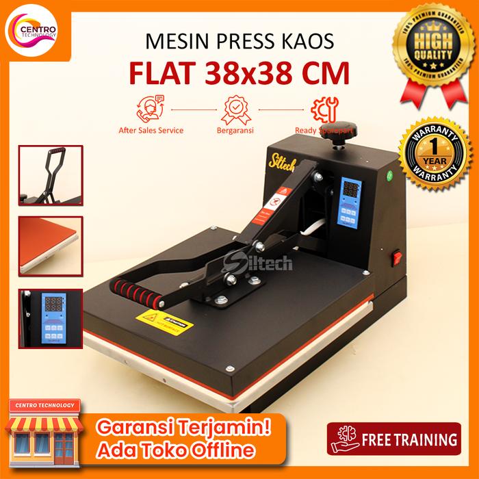 Gambar Mesin Press Sablon Kaos 38 x 38 CM High Pressure 900 WATT Garansi & Ready Sparepart - FLAT 38x38 dari Centro Technology undefined Tokopedia