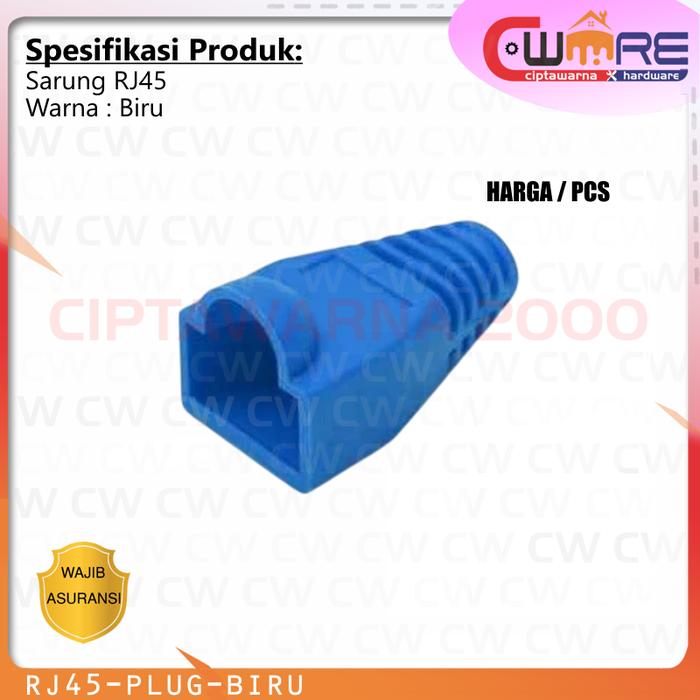 Gambar 1PCS Plug Boot Sarung RJ45 ( Sarung Jacket Crystal Head ) BA-103-PB - Biru dari Ciptawarna2000 Home Living undefined Tokopedia