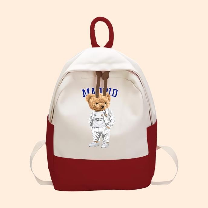 Gambar BEST SELLER TAS ANAK TEDDY BEAR REAL MADRID MADRIDISTA ANAK SD TK KANTONG BACKPACK KARAKTER ANAK CSB-06 - Merah dari serrtamulia undefined Tokopedia