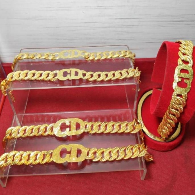 Gambar Gelang Chanel CD sisik naga emas asli kadar 24k 92% 1 suku sk (6.7 gram g) palembang rantai tangan 24 karat dewasa wanita/perempuan/cewek gold bracelets channel - 1 suku (6.7gr) dari wahyunugrohoo undefined 5 Tokopedia