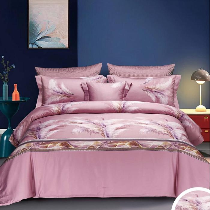 Gambar New TENCEL 40s Sutra Sprei & Sarung Bantal Guling Kingkoil Queen King 140x200 160x200 180x200 200x200 - TCL001, 140x200x30 dari Tekatiki store undefined Tokopedia