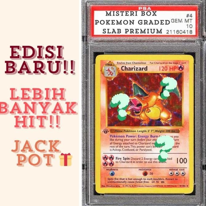Gambar Misteri Box Graded Pokemon Slab Psa (Mystery Box/Misteri Box) - MISTERI BOX 2.0 dari Funzone Games undefined Tokopedia