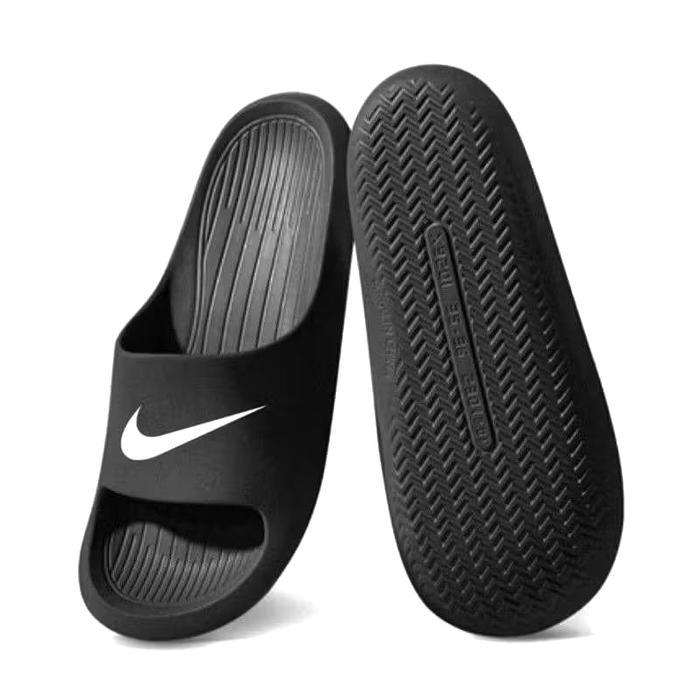 Gambar Sandal Slop Pria Slip on Sandal Slide Sandal Selop Sandal Tanpa Lem Anti Licin Ukuran 36 - 44 - Hitam Polos, 36 dari Sillverrreleven undefined 5 Tokopedia
