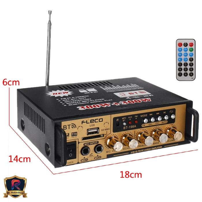 Gambar Melodi Elektronik Store - Amplifier Bluetooth EQ Audio 1 tahun garansi Karaoke Home Theater FM Radio 600, 800 watt & 1000 watt - BT-198A dari Melodi Elektronik Store undefined Tokopedia