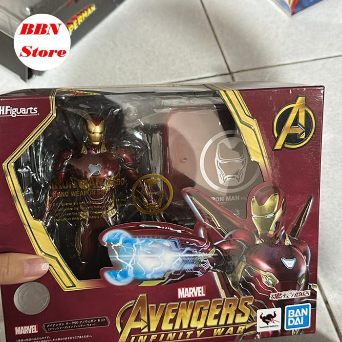 Shf Iron Man Infinity War Mark 50 Mk 50 Bandai Nano Weapon Set