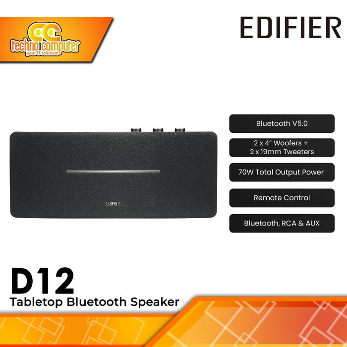 Gambar SPEAKER EDIFIER D12 Tabletop Bluetooth Speaker - Hitam dari Techno Computer Bali undefined Tokopedia